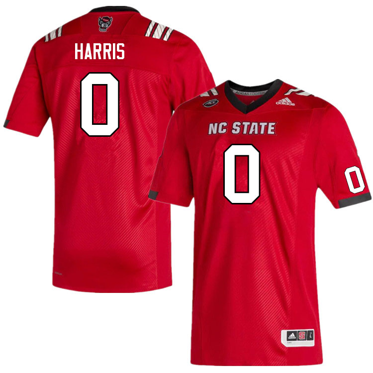 Men #0 Joshua Harris NC State Wolfpack College Football Jerseys Sale-Red - Click Image to Close